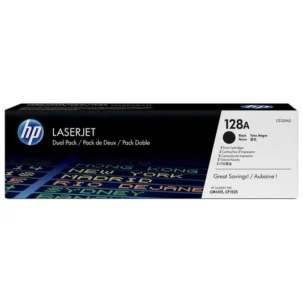 HP 128A (CE320AD) Dual Pack Original Laser Toner Cartridge CE320AD