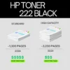 HP 222A Original Toner Cartridge for HP LaserJet Pro 3203, 3288, MFP 3303, MFP 3388 Printer Series - Black W2220A - Image 3