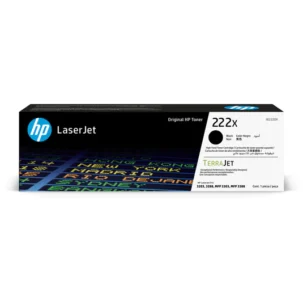 HP 222X Original Toner Cartridge for HP LaserJet Pro 3203, 3288, MFP 3303, MFP 3388 Printer Series - Black W2220X