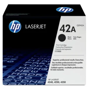 HP 42A Original Toner Cartridge for HP LaserJet 4240, 4250, 4350 Printer series - Black Q5942A