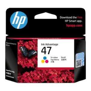 HP 47 Black and Tri-Colour Original Ink Cartridge - Tri_Colour 6ZD61AE