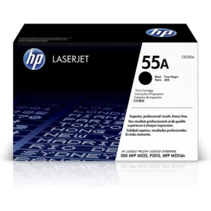 HP 55A Original Toner Cartridge for HP LaserJet Enterprise P3015dn, P3015n, P3015d, P3015x, 500 MFP M525f, 500 MFP M525dn, Pro MFP M521dn, Flow MFP M525c Printer - Black CE255A