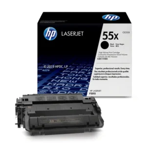 HP 55X Original Toner Cartridge for HP LaserJet Enterprise P3015dn, P3015n, P3015d, P3015x, 500 MFP M525f, 500 MFP M525dn, Pro MFP M521dn, Flow MFP M525c Printer - Black CE255X