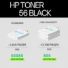 HP 56X Original Toner Cartridge for HP LaserJet MFP M436dn, M436n, M436nda, M433a Printer - Black CF256X - Image 2