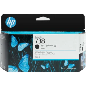 HP 738 130ml Designjet Original Ink Cartridge - Black - 498N4A