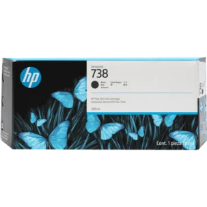 HP 738 (300ml) DesignJet Original Ink Cartridge - Black  498N8A