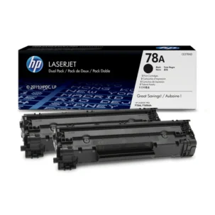 HP 78A 2-pack Original Toner Cartridges for HP LaserJet Pro M1536, M1537, M1538, M1539, P1566, P1606 Printers - Black CE278AD