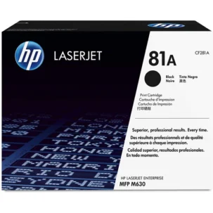 HP 81A Original Toner Cartridge for HP LaserJet Enterprise M604dn, M604n, M605dh, M605dn, M605n, M605x, M606dn, M606x, Flow MFP M630h, M630z, M630f, M630dn Printers - Black CF281A
