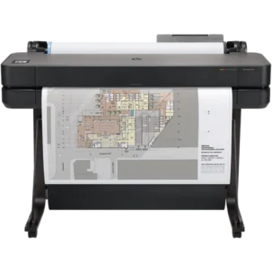 HP DesignJet T630 36-inch Large Format Wireless Plotter Printer in Modern Office Design | 5HB11A - 1 Year HP Warranty