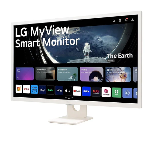 LG 32" 32SR50F-W Flat FHD Smart Monitor-IPS Panel, 60Hz- HDMI,USB 32SR50FW - Image 2