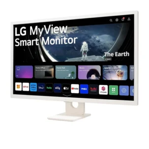 LG 32" 32SR50F-W Flat FHD Smart Monitor-IPS Panel, 60Hz- HDMI,USB 32SR50FW