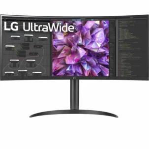 LG 34" 34WQ75C-B Curved UWQHD Monitor IPS panel 60Hz- DP,HDMI,USB - 1 year LG UAE warranty 34WQ75C