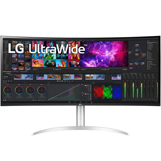 LG 40" 40WP95C-W Curved UltraWide WUHD Thunderbolt Monitor, IPS Panel 72Hz- DP,HDMI,USB-C - 1 year LG UAE warranty 40WP95CW