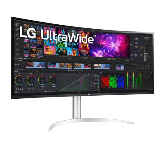 LG 40" 40WP95C-W Curved UltraWide WUHD Thunderbolt Monitor, IPS Panel 72Hz- DP,HDMI,USB-C - 1 year LG UAE warranty 40WP95CW - Image 4