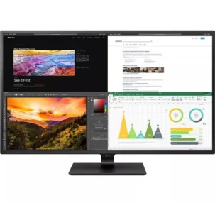 LG 43" 43UN700-B Flat UHD Monitor, IPS Panel 60Hz- DP,HDMI,USB-C - 1 year LG UAE warranty 43UN700B