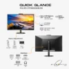 Philips 27" 27E1N5600HE Flat QHD Monitor IPS panel 75Hz- DP, HDMI, USB-C with built in Speaker and Webcam - 3 Years Philips UAE Warranty 27E1N5600HE - Image 4
