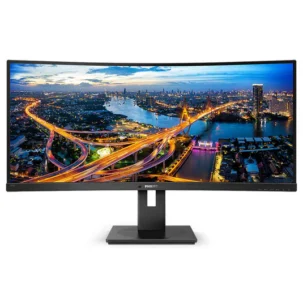 Philips 34" 345B1C Ultrawide Curved UWQHD Monitor VA panel 100Hz- DP,HDMI,USB - Philips 3 years UAE Warranty 345B1C/89