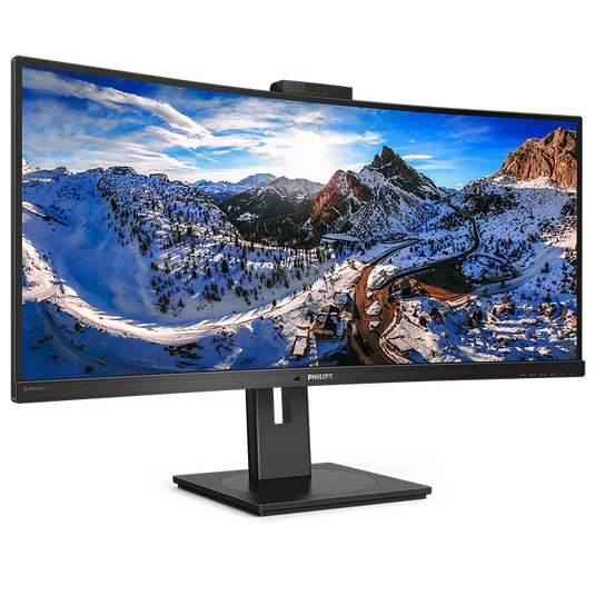 Philips 34" 346P1CRH Curve UltraWide WQHD Monitor VA panel 100Hz- DP, HDMI, USB-C with bulit in Webcam and Speaker 346P1CRH - Image 6