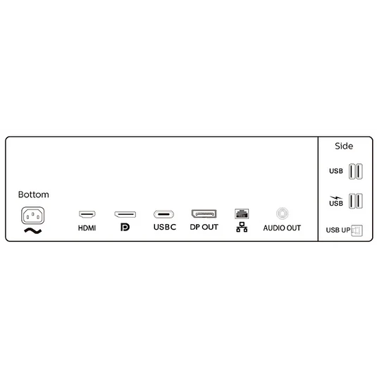 Philips 34" 346P1CRH Curve UltraWide WQHD Monitor VA panel 100Hz- DP, HDMI, USB-C with bulit in Webcam and Speaker 346P1CRH - Image 7