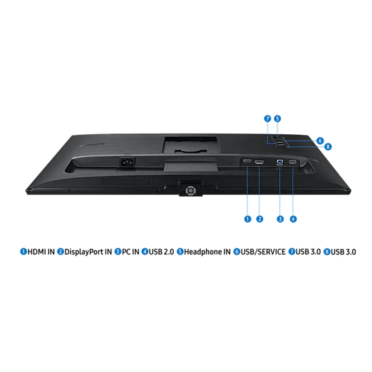 Samsung 24" LS24A600 - S60A Series Flat QHD Monitor HDR10, IPS Panel, 75Hz - HDMI, Display Port - 3 years Samsung UAE warranty LS24A600UCMXUE - Image 4
