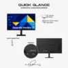 Samsung 24" LS24D300GAMXUE FHD Flat Monitor IPS Panel 100 Hz - HDMI, VGA - 3 years Samsung UAE warranty LS24D300GAMXUE - Image 2