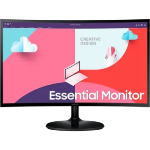Samsung 27" LS27C360 Curved 1800R FHD Monitor VA panel 75Hz- D-Sub, HDMI - 3 years Samsung UAE warranty LS27C360EAEXXS