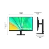 Samsung 27" LS27D606EAMXUE QHD Flat Monitor IPS Panel 100 Hz - HDMI, DP LS27D606EAMXUE - Image 4