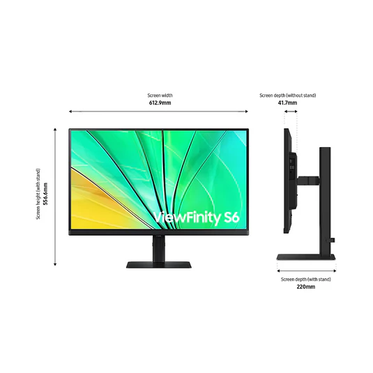 Samsung 27" LS27D606EAMXUE QHD Flat Monitor IPS Panel 100 Hz - HDMI, DP LS27D606EAMXUE - Image 4