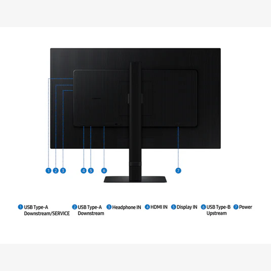Samsung 27" LS27D606EAMXUE QHD Flat Monitor IPS Panel 100 Hz - HDMI, DP LS27D606EAMXUE - Image 6
