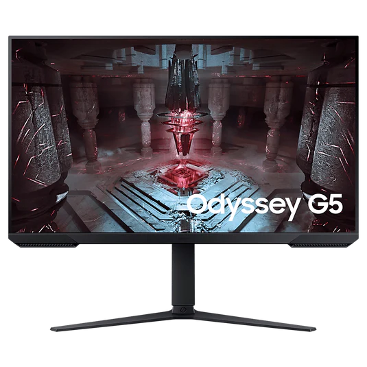 Samsung 32" LS32CG510 Odyssey G5 Flat QHD Gaming Monitor 1MS-165Hz, HDR10, AMD FreeSync Premium - 3 years Samsung UAE warranty LS32CG510EMXUE
