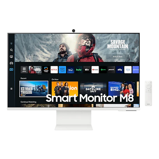 Samsung 32" LS32CM801 4K Smart Flat UHD Monitor VA panel 60Hz- Camera, HDMI, USB-C - 3 years Samsung UAE warranty LS32CM801UMXUE