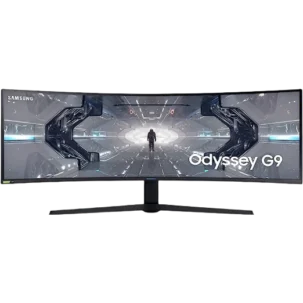 Samsung Odyssey G9 49" LC49G95 QHD Ultrawide Dual Curved QLED Gaming Monitor 1000R Curvature - 3 years Samsung UAE warranty LC49G95TSSMXUE
