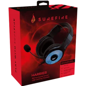 SureFire Harrier 360 Surround Sound USB Gaming Headset 48822
