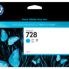 HP 728 (130ml) DesignJet Original Ink Cartridge - Cyan F9J67A - Image 2