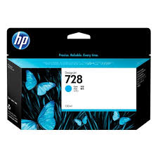 HP 728 (130ml) DesignJet Original Ink Cartridge - Cyan F9J67A