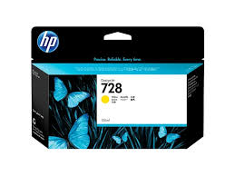 HP 728 (130ml) DesignJet Original Ink Cartridge - Yellow F9J65A