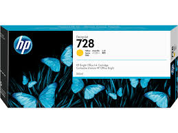 HP 728 (300ml) DesignJet Original Ink Cartridge - Yellow F9K15A