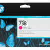 HP 738 (130ml) DesignJet Original Ink Cartridge - Magenta - 498N6A - Image 2