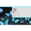 HP 738 (300ml) DesignJet Original Ink Cartridge - Magenta 676M7A - Image 2