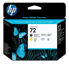 HP 72 Original DesignJet Printhead - Matte Black and Yellow - C9384A