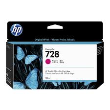 HP 728 (130ml) DesignJet Original Ink Cartridge - Magenta F9J66A