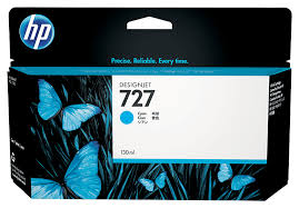 HP 727 Designjet Original Ink Cartridge - 130ml - Cyan B3P19A