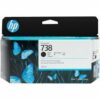 HP 738 130ml Designjet Original Ink Cartridge - Black - 498N4A - Image 2