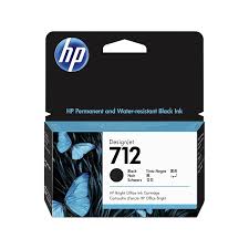HP 712 DesignJet Ink Cartridge - Black 3ED70A - 38ml