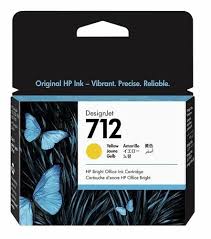HP 712 DesignJet Ink Cartridge - Yellow 3ED69A - 29ml - Image 2