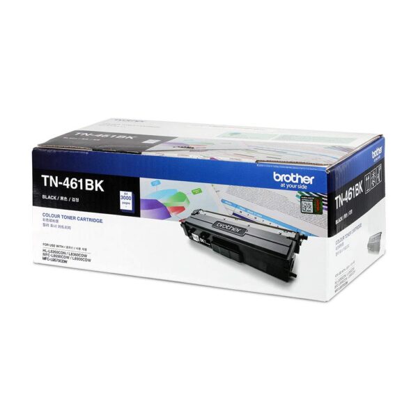Brother Genuine TN-461BK Standard Yield Black Ink Printer Toner Cartridge, Prints up to 3,000 pages