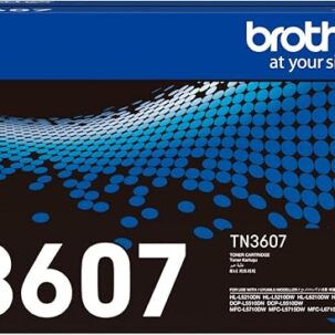Brother Genuine TN-3607 Standard Yield Black Ink Printer Toner Cartridge
