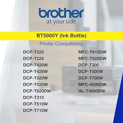 Brother BT5000Y Ink Bottle (Yellow) - Image 5