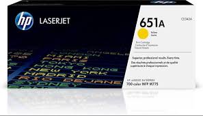 HP 651A Original LaserJet Toner Cartridge - YELLOW CE342A