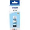 Epson 108 EcoTank Light Cyan ink bottle - Image 2
